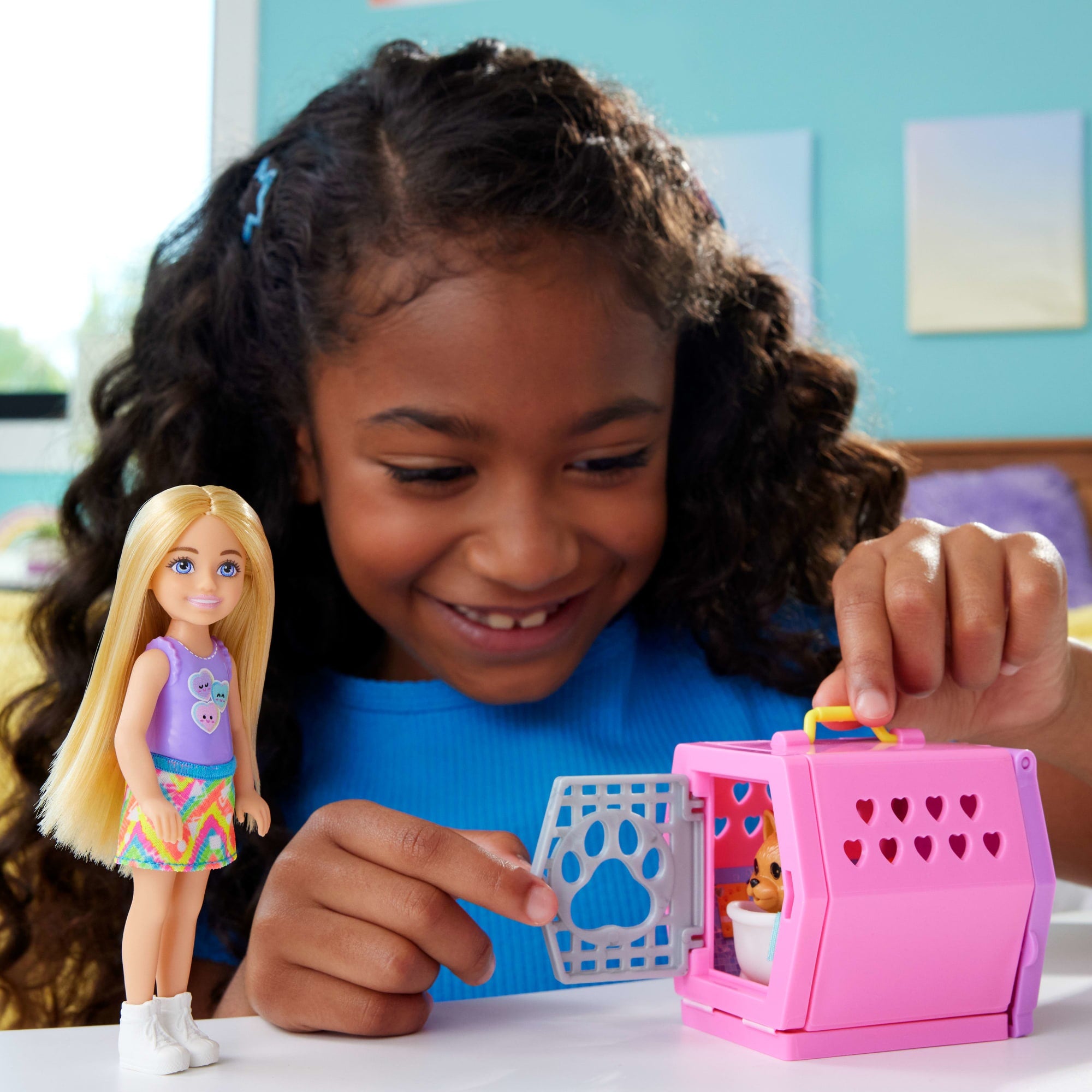 Barbie® Chelsea™ Coffret de Jeu Cage de Transport Pour Chiot - Image 2