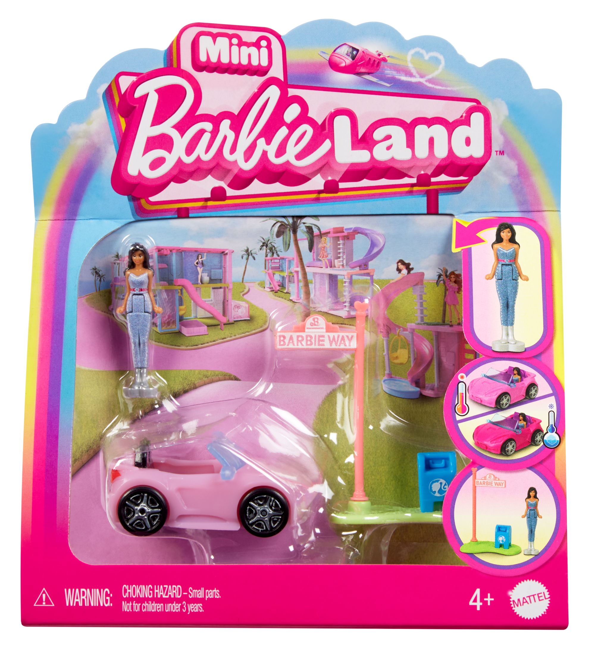Barbie-Décapotable Mini-Barbieland-Coffret Véhicule et Poupée
