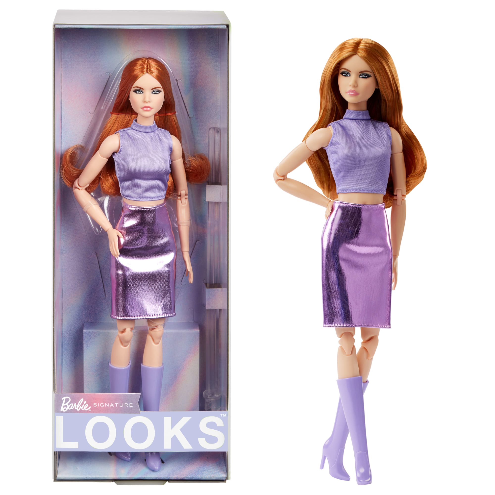 Barbie Looks No. 20 Collectible Doll With Red Hair And Modern Y2K Fashion