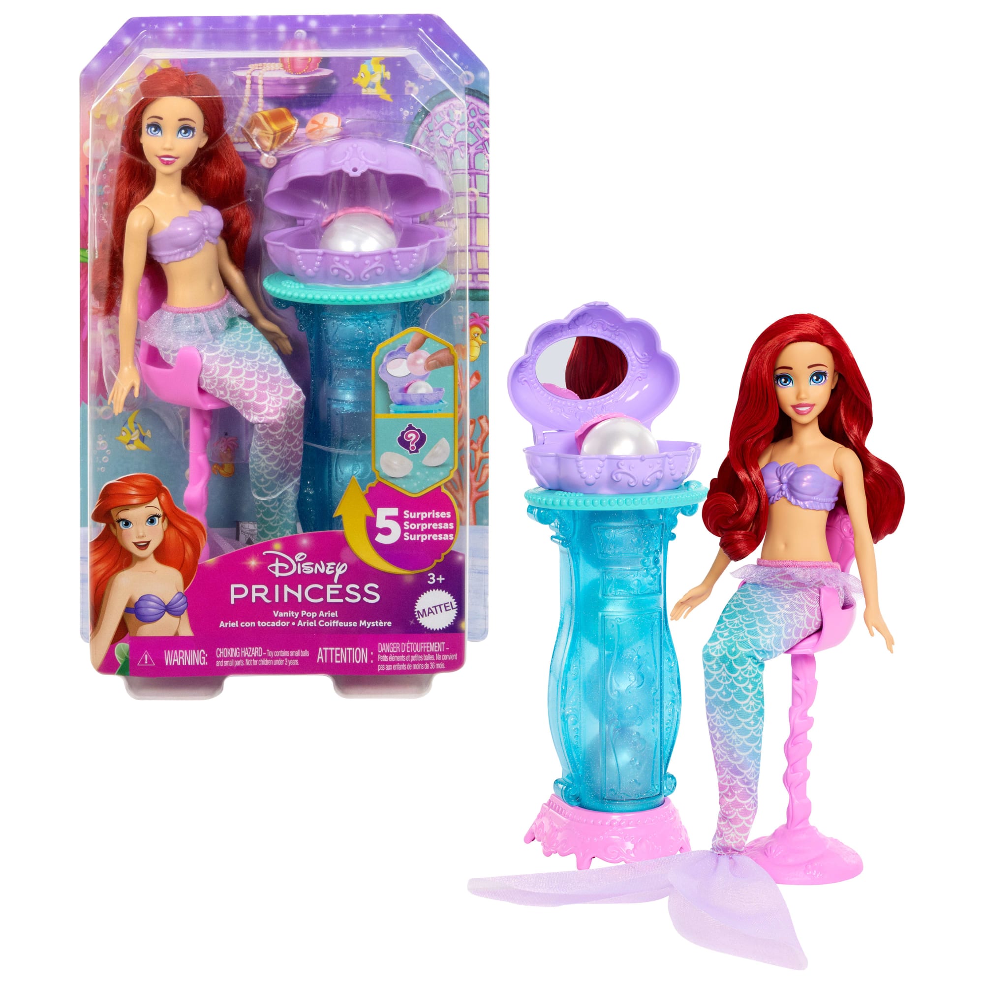 Disney Princesa Set de Juego Ariel con Accesorios Sorpresa