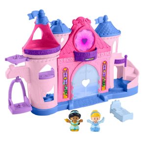 Disney Princess Magical Lights & Dancing Castle Little People Toddler Playset. 2 Figures